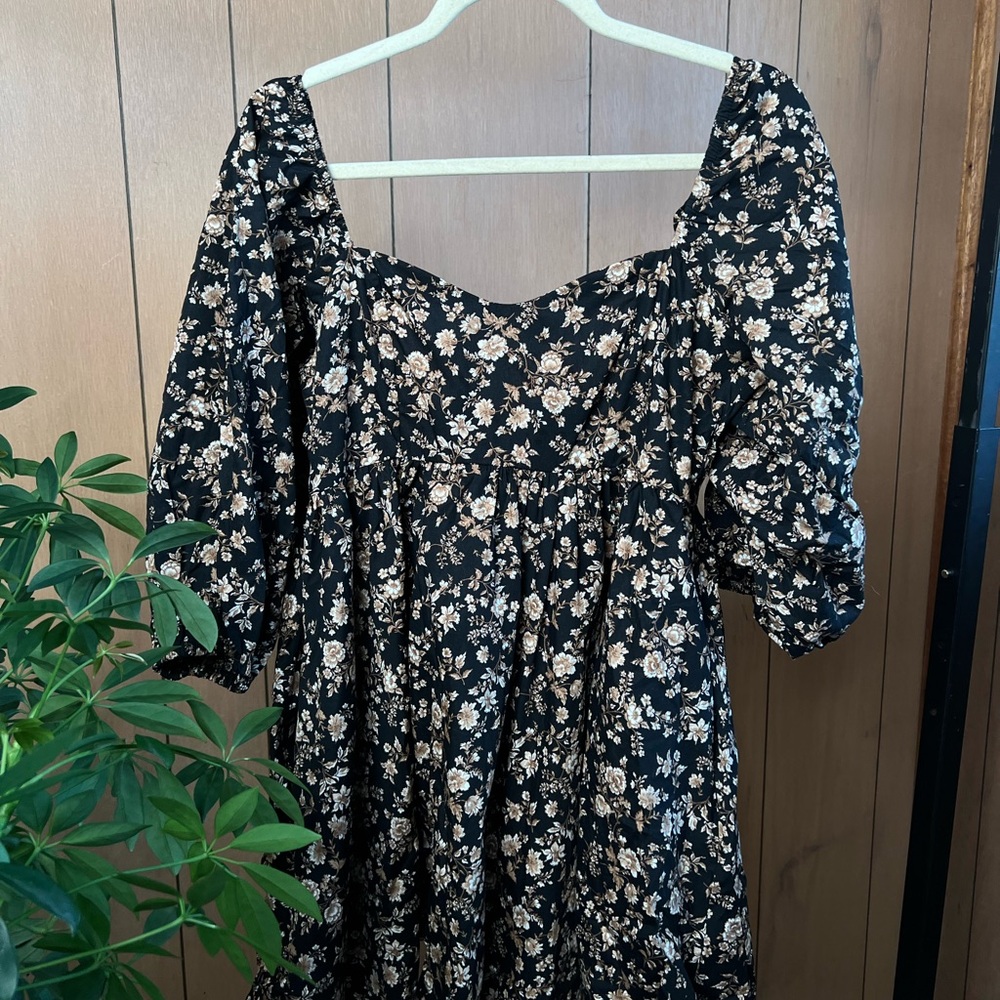Floral Puff Sleeve Dress